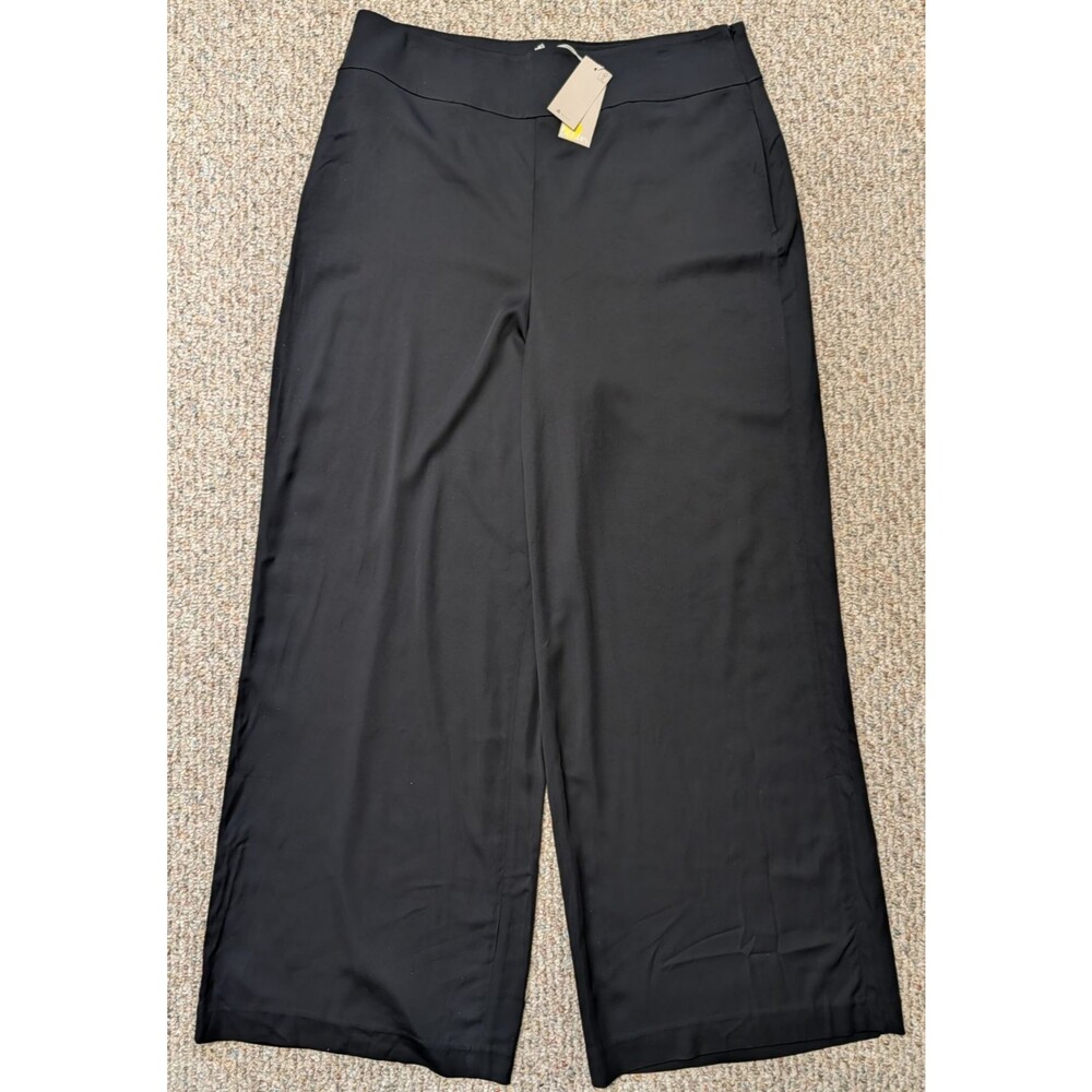 Boden Black Wide-Leg Pants